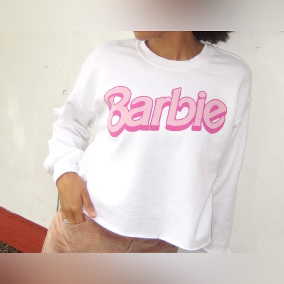 Junk food- Barbie Cropped Flea Market Fleece- Size XL - Picture 2 of 5